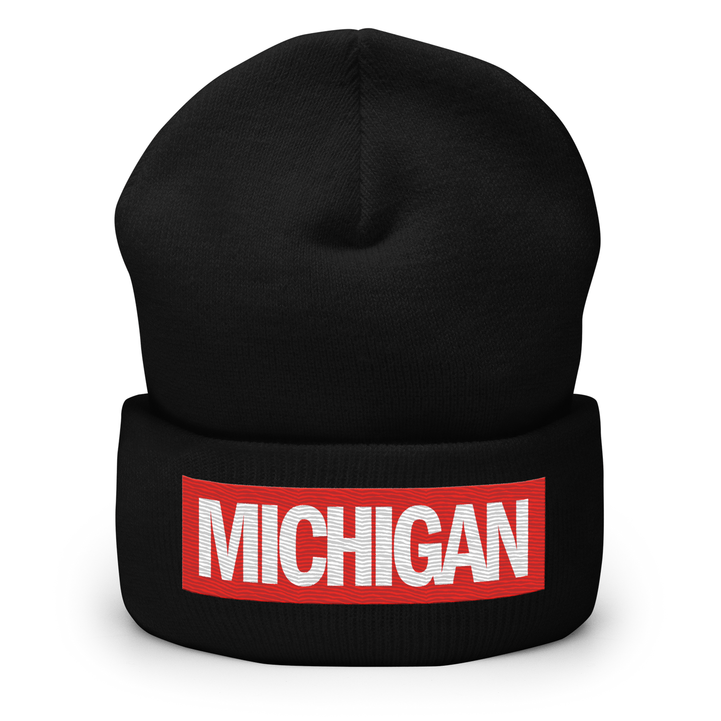 'Michigan' Cuffed Beanie | Superhero Factory Parody