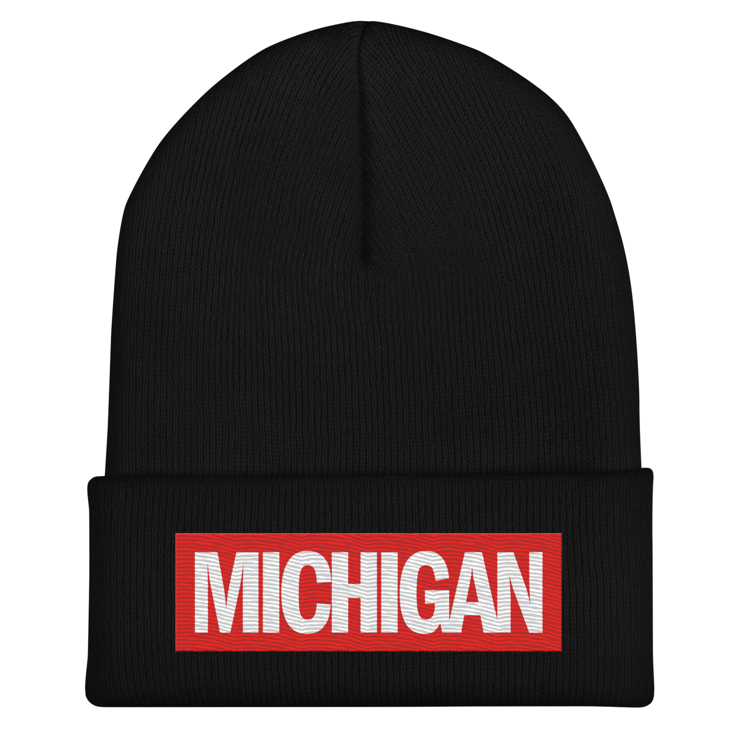 'Michigan' Cuffed Beanie | Superhero Factory Parody