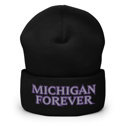 'Michigan Forever' Cuffed Beanie | African Cat Parody