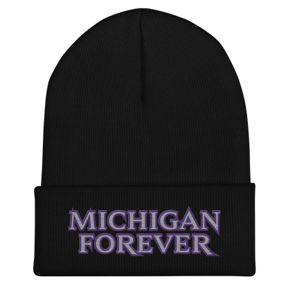 'Michigan Forever' Cuffed Beanie | African Cat Parody