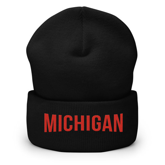 'Michigan' Cuffed Beanie | Streaming Parody