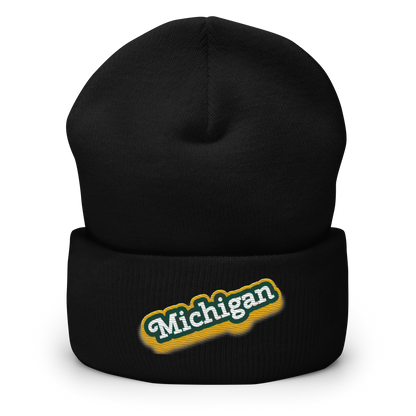 'Michigan' Cuffed Beanie | Ginger Pop Parody