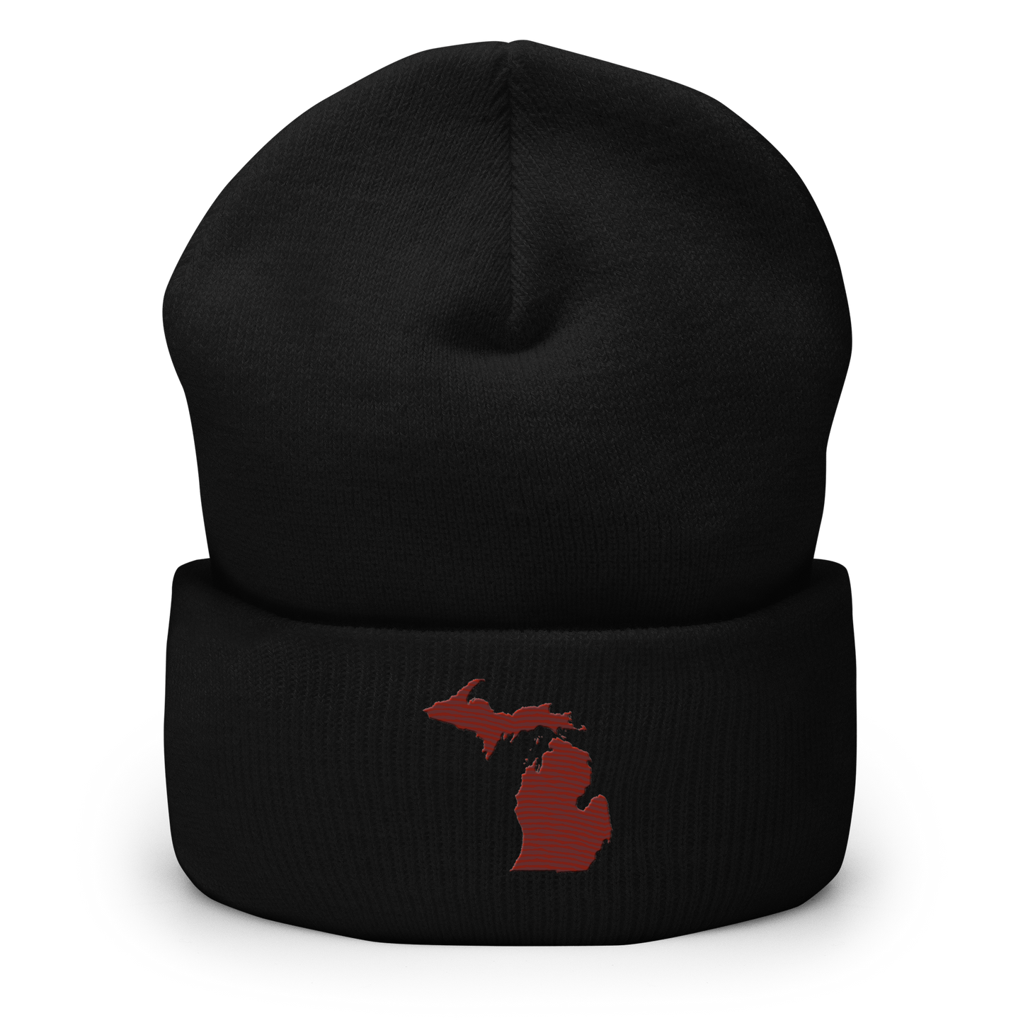 Michigan Cuffed Beanie | Cherryland Red Outline