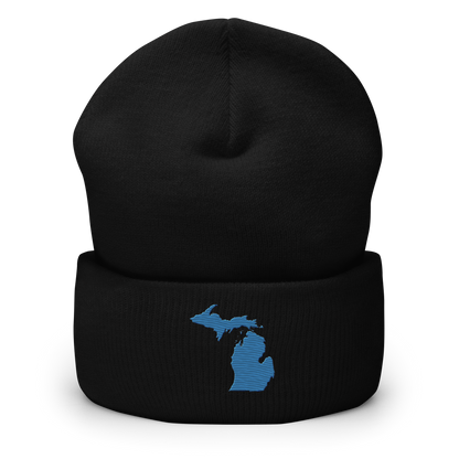 Michigan Cuffed Beanie | Superior Blue Outline