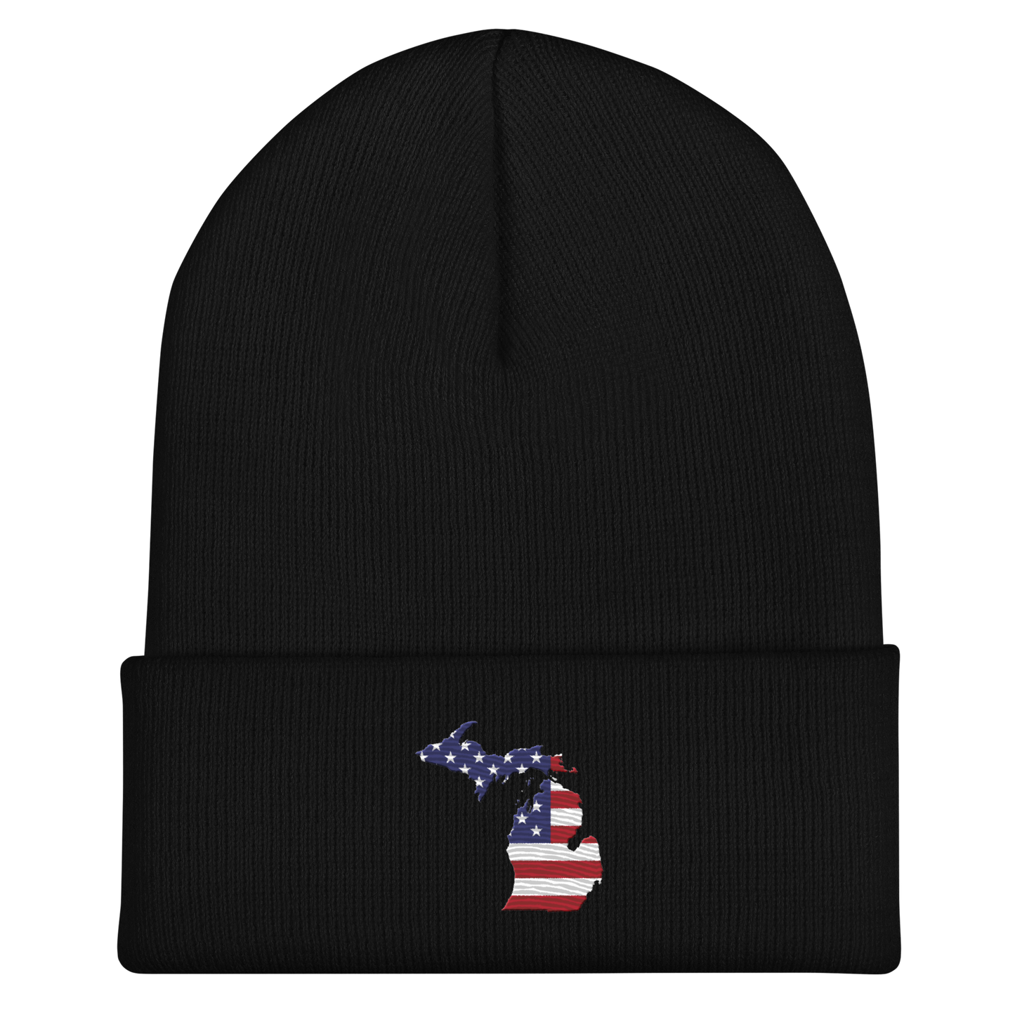 Michigan Cuffed Beanie | Patriotic Outline