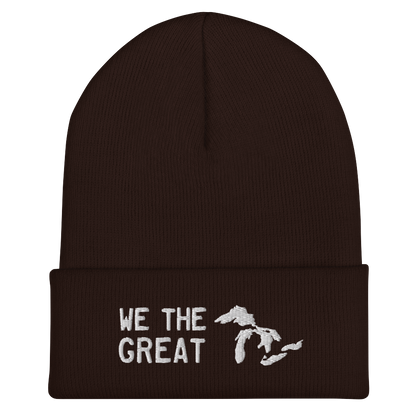 Great Lakes 'We the Great' Cuffed Beanie (White)