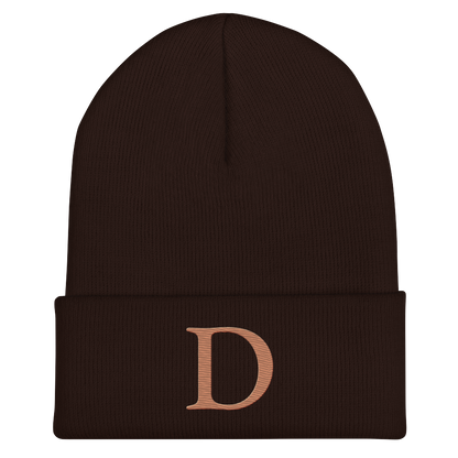 Detroit 'Old French D' Cuffed Beanie (Copper)