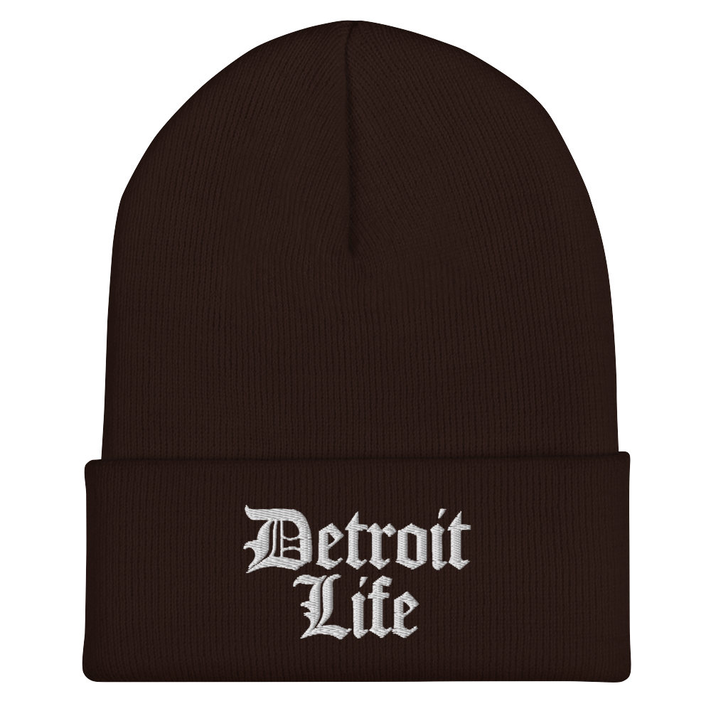 'Detroit Life' Cuffed Beanie