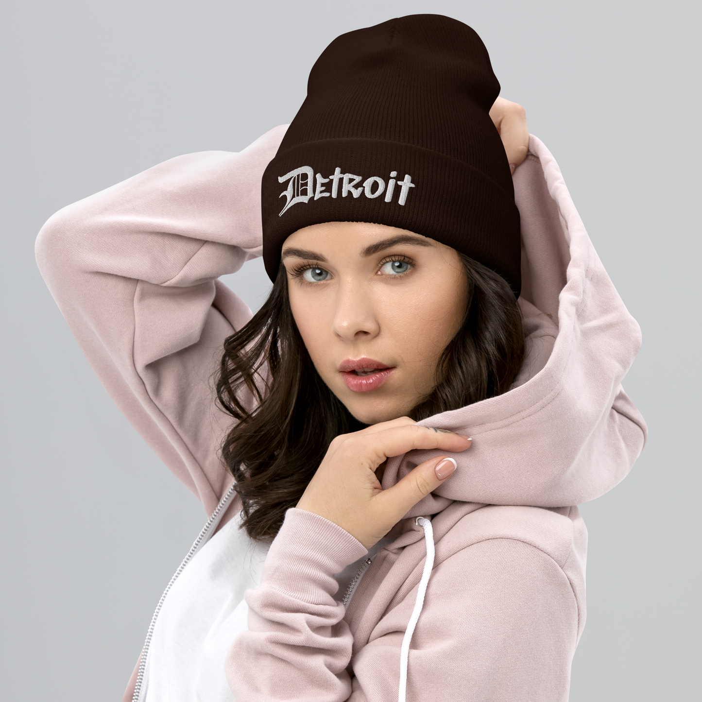 'Detroit' Cuffed Beanie (OED Tag Font)