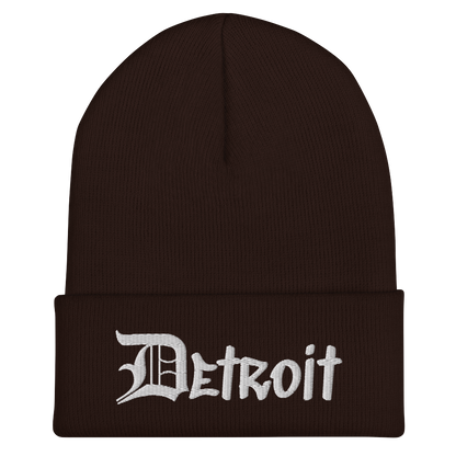 'Detroit' Cuffed Beanie (OED Tag Font)