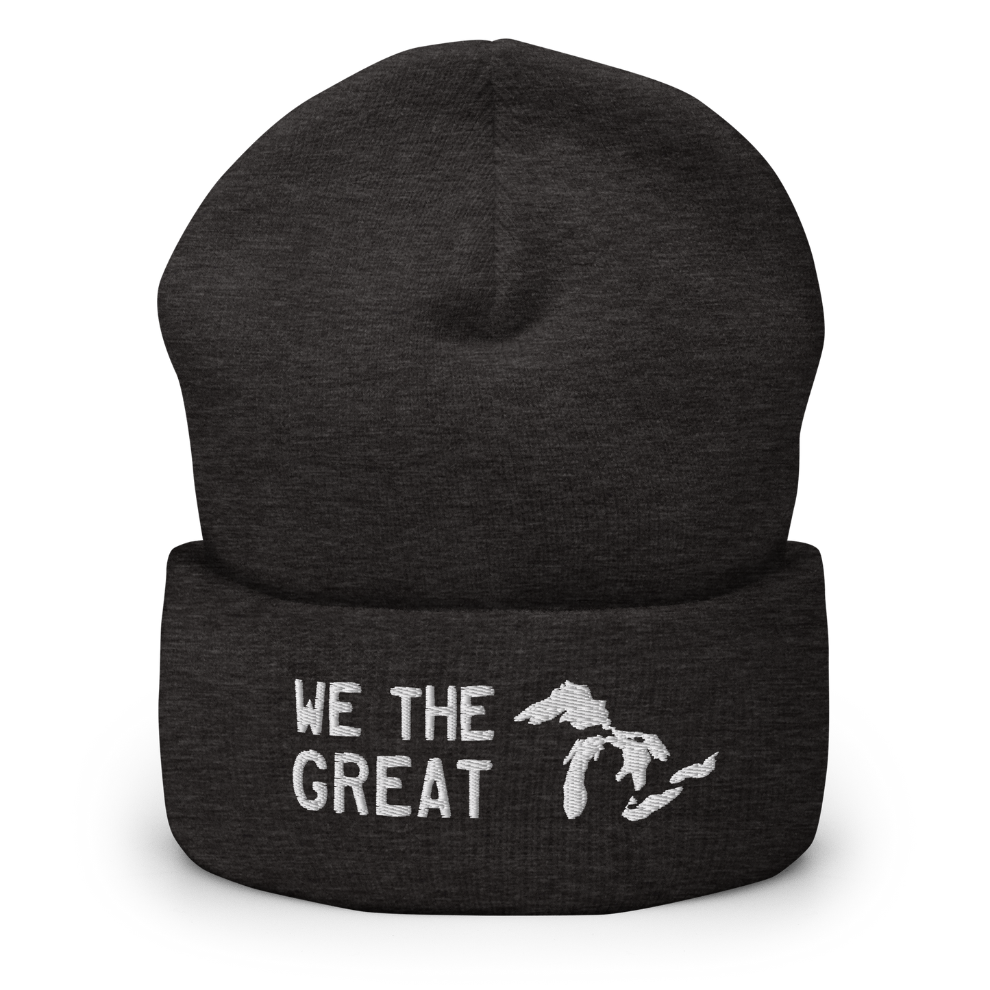 Great Lakes 'We the Great' Cuffed Beanie (White)