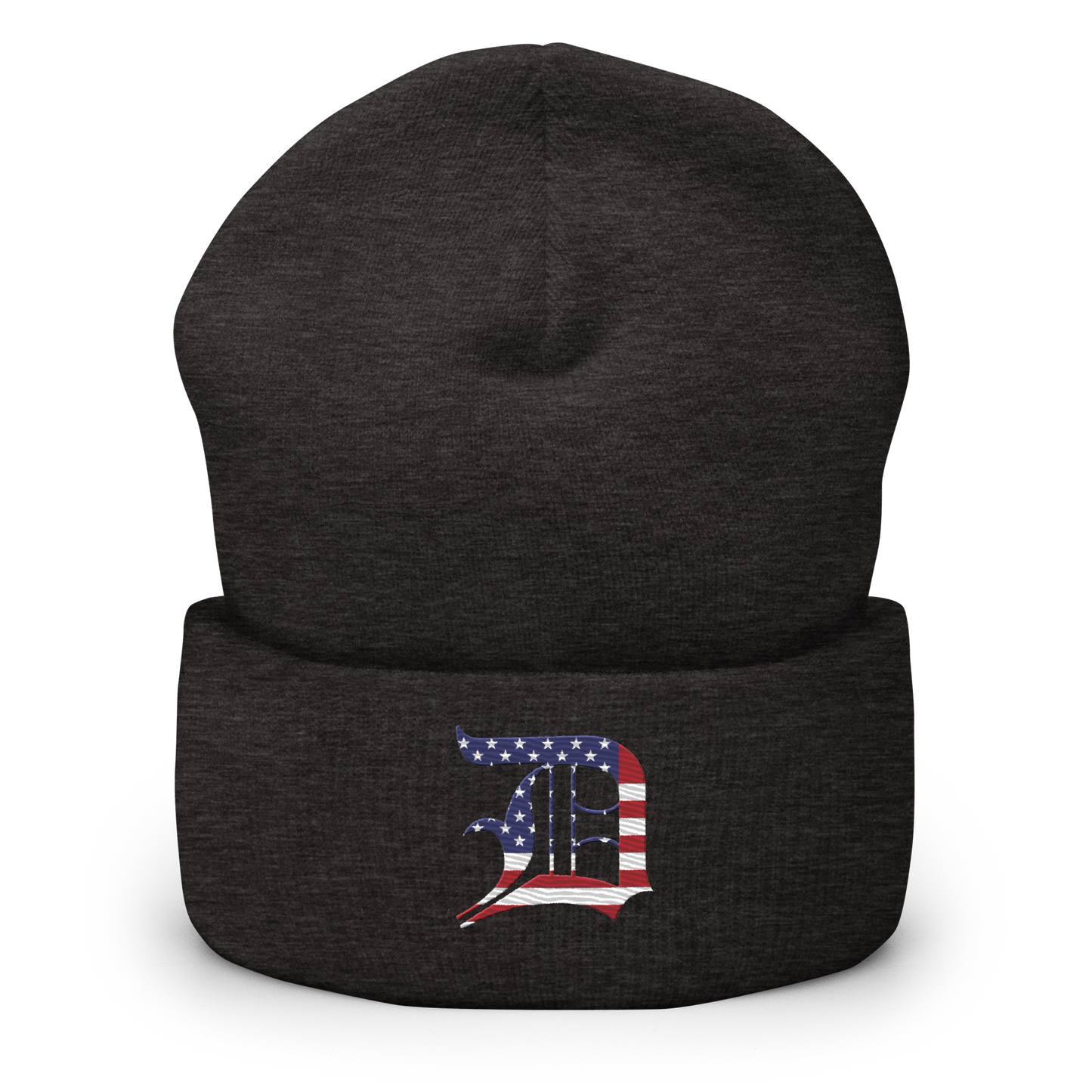 Detroit 'Old English D' Cuffed Beanie (Patriotic Edition)