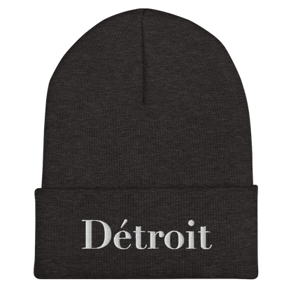 'Détroit' Cuffed Beanie (Didone Font)