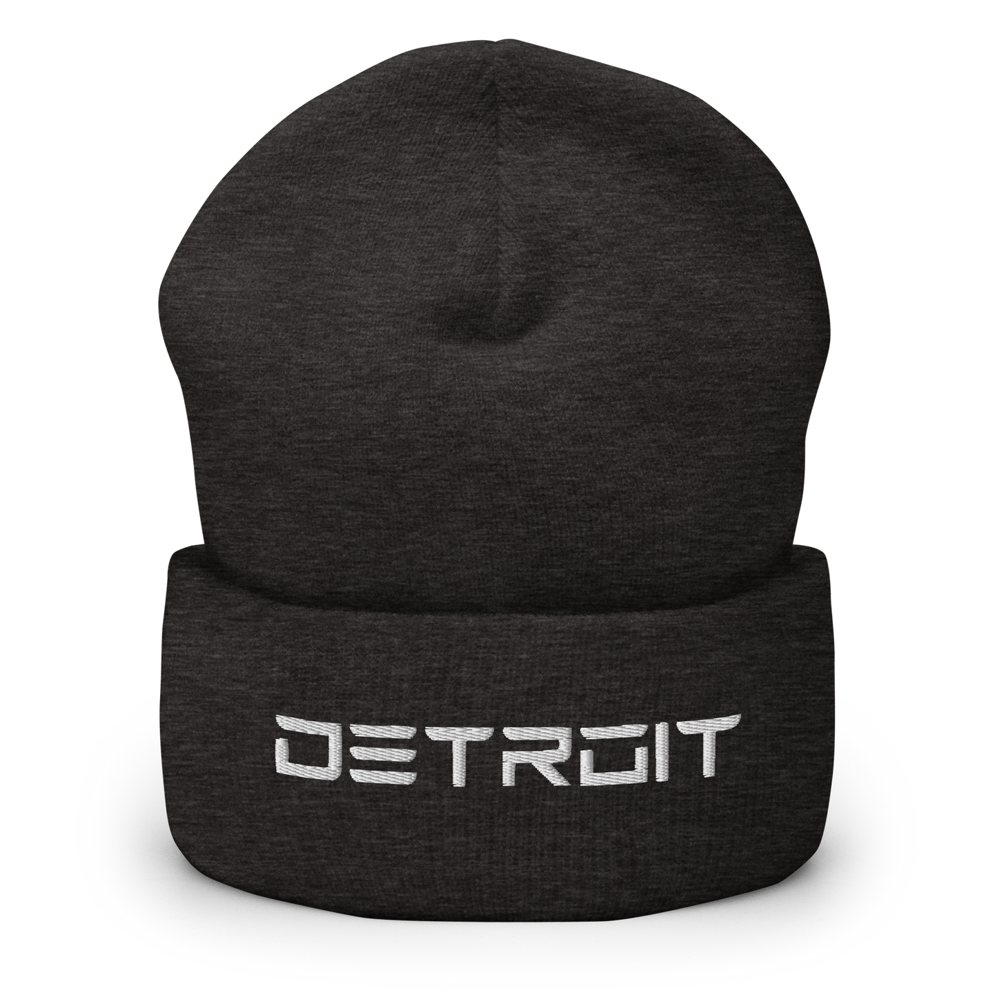 'Detroit' Cuffed Beanie (Electric Font)