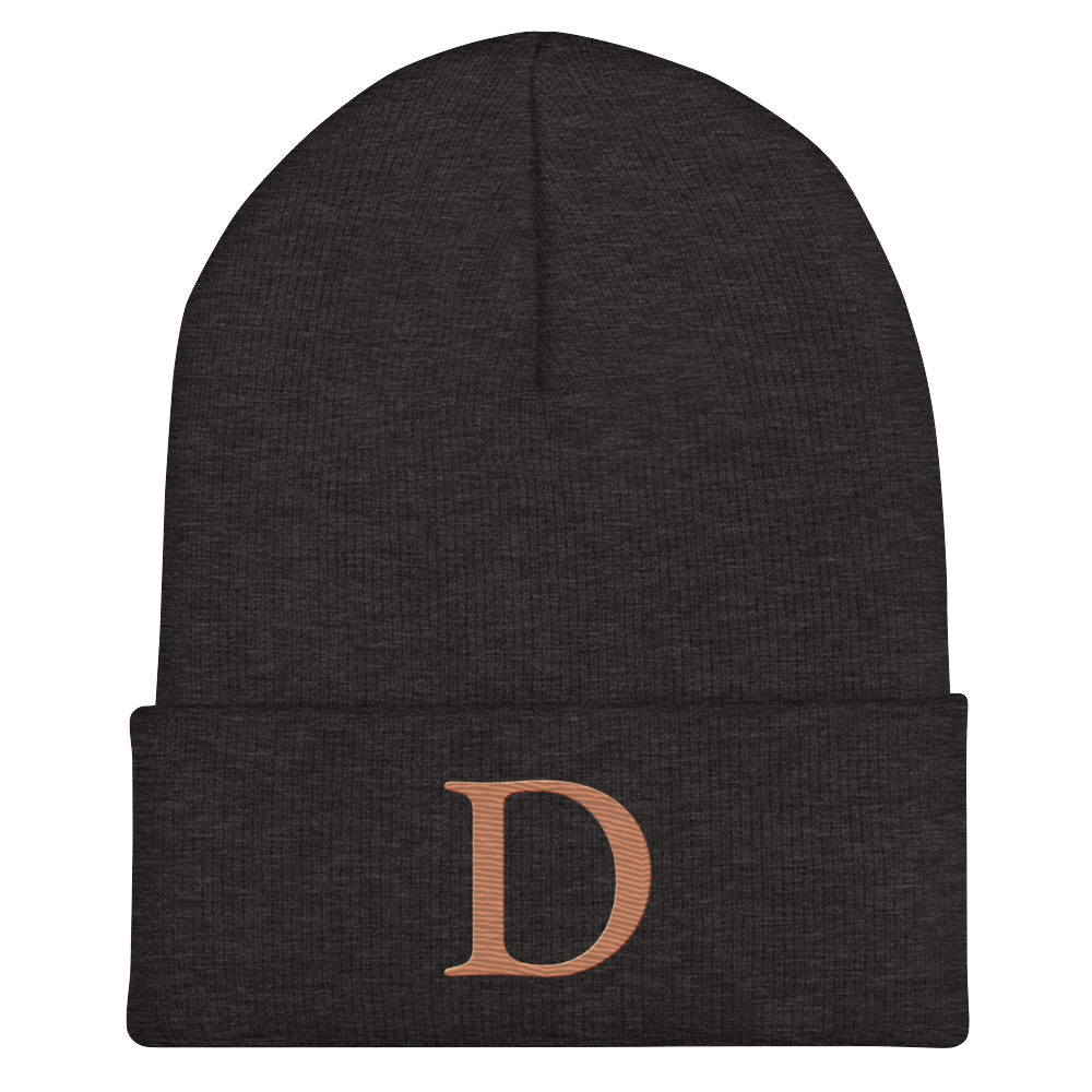 Detroit 'Old French D' Cuffed Beanie (Copper)