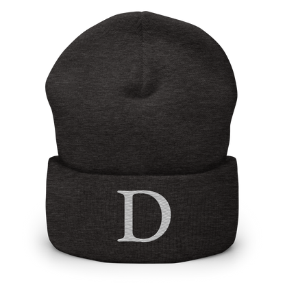 Detroit 'Old French D' Cuffed Beanie (Platinum)