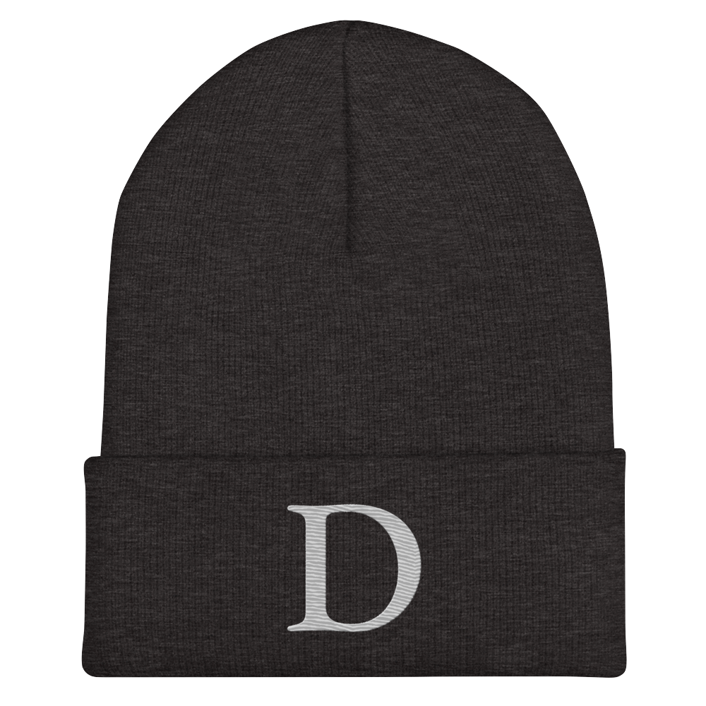 Detroit 'Old French D' Cuffed Beanie (Platinum)