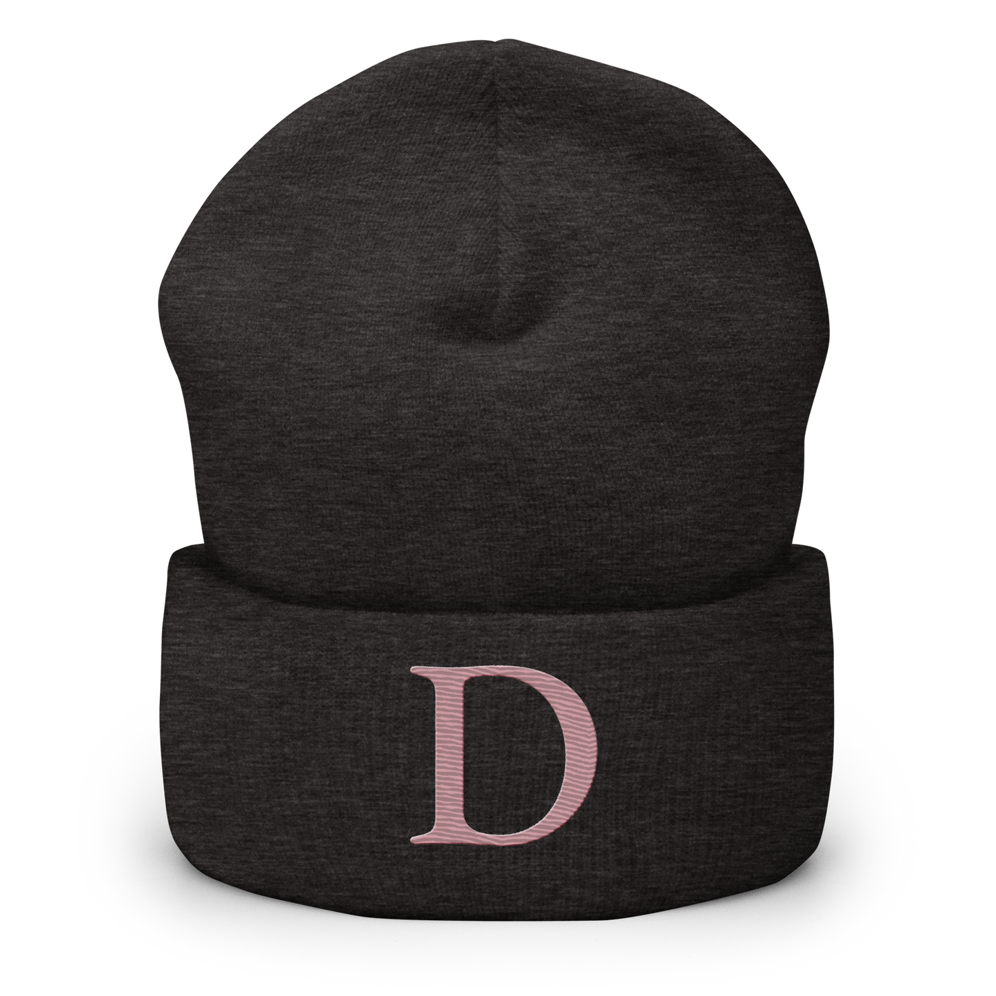 Detroit 'Old French D' Cuffed Beanie (Cherry Blossom Pink)