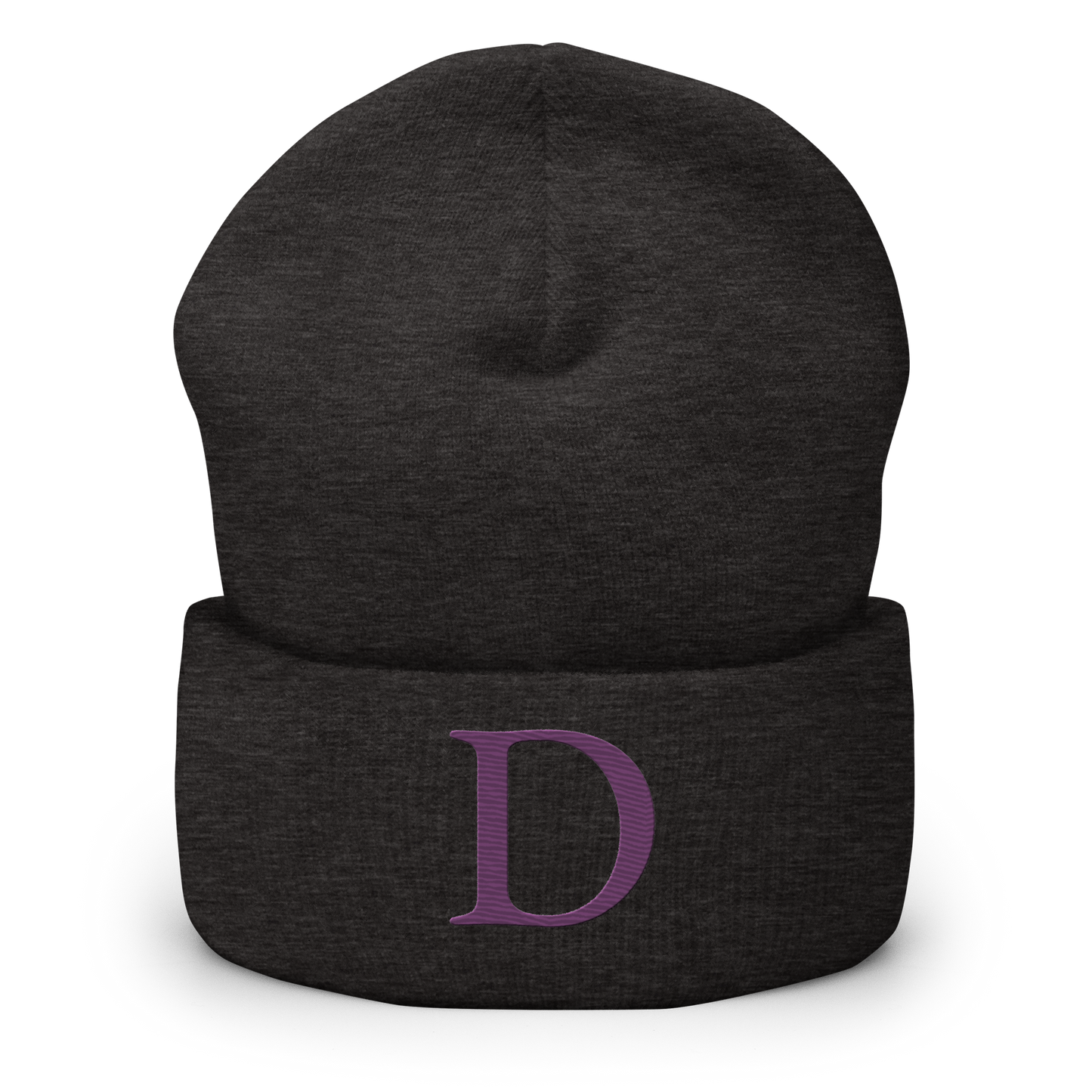 Detroit 'Old French D' Cuffed Beanie (Plum)