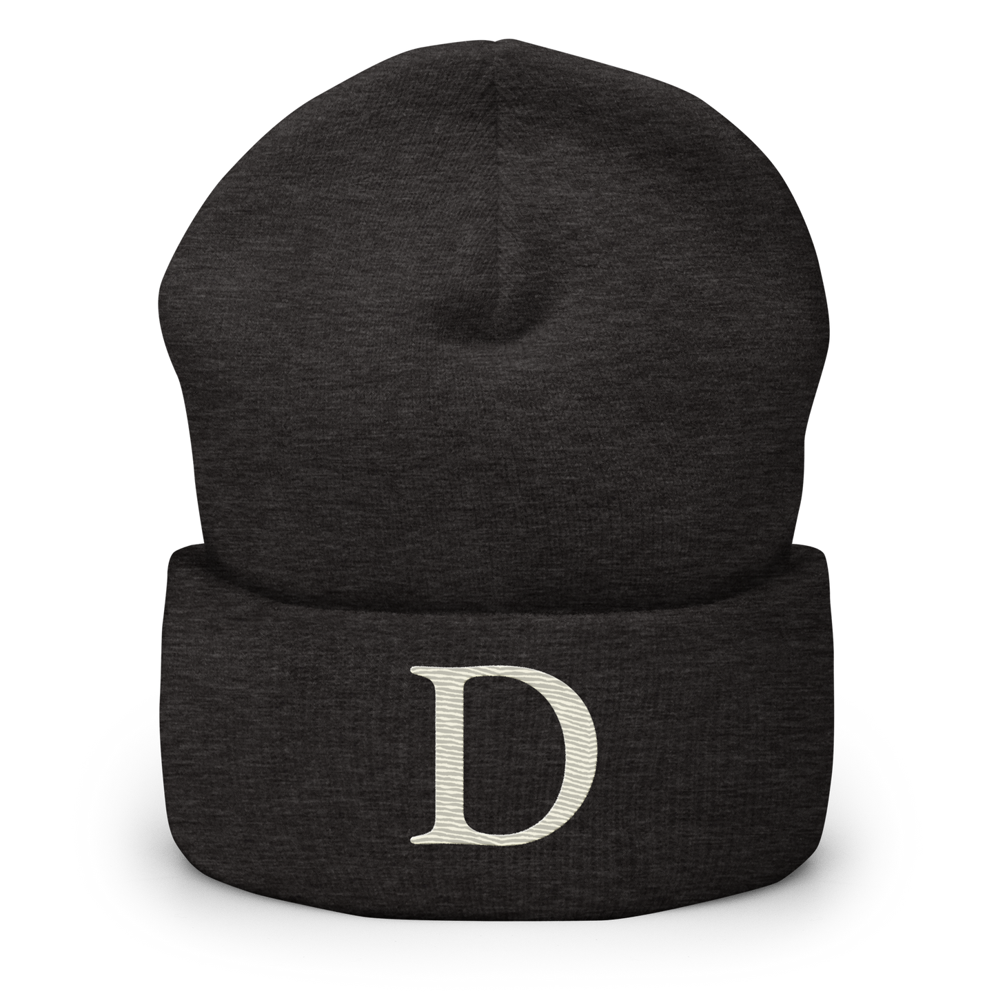 Detroit 'Old French D' Cuffed Beanie (Ivory White)