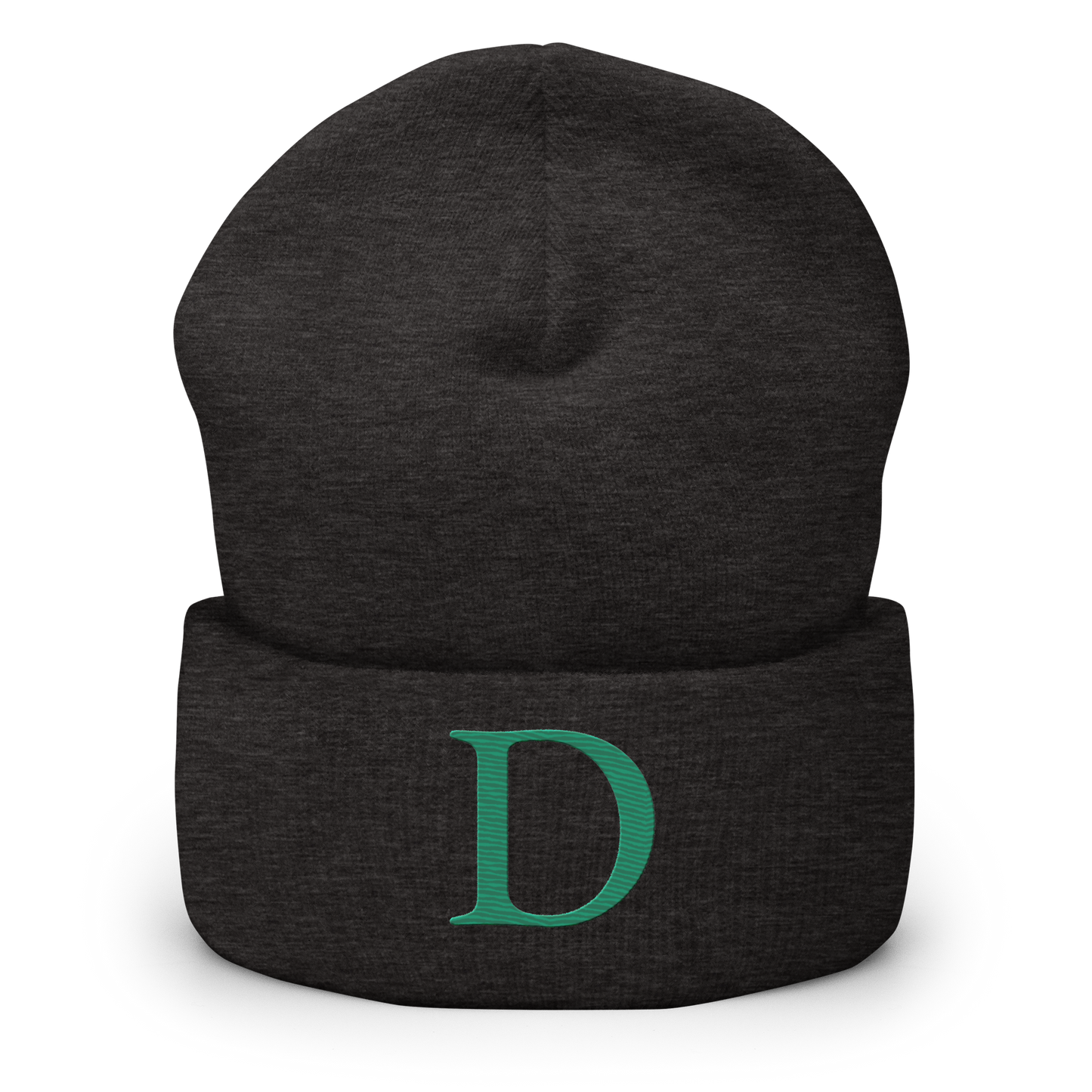 Detroit 'Old French D' Cuffed Beanie (Emerald Green)