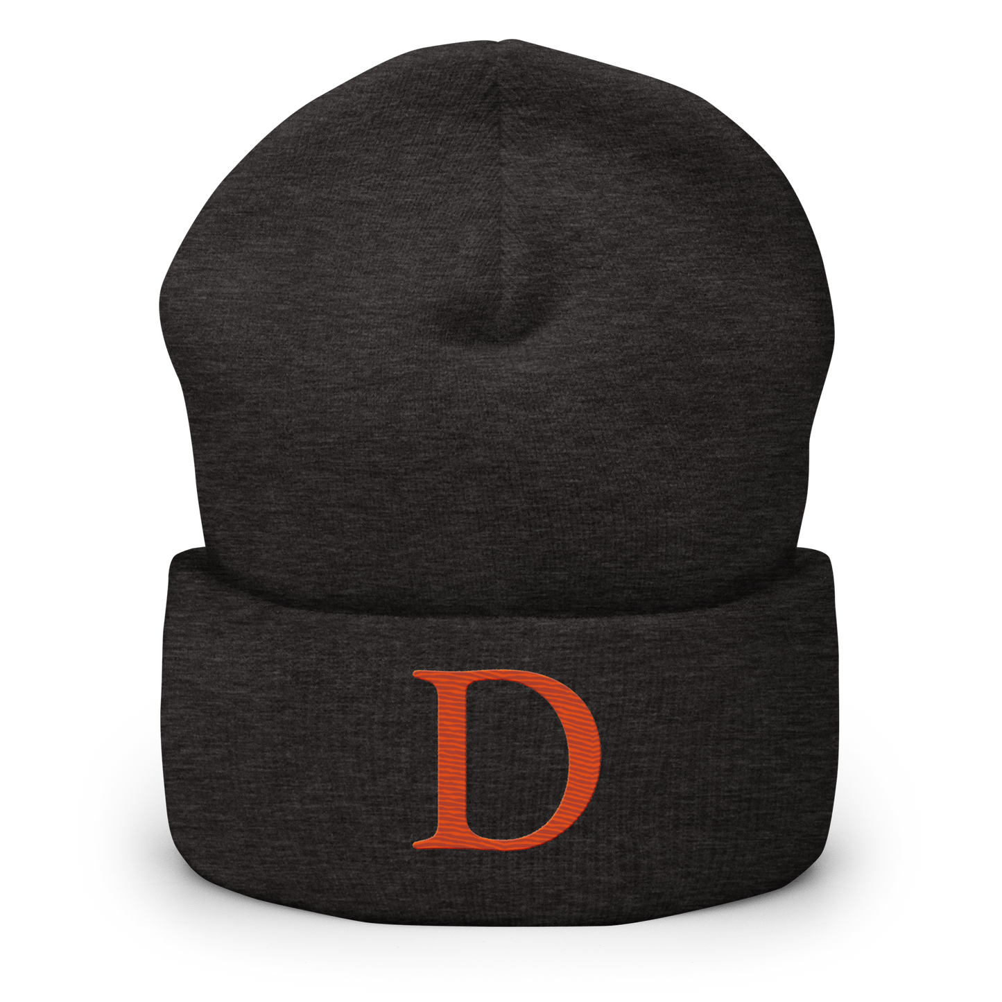 Detroit 'Old French D' Cuffed Beanie (Orange)