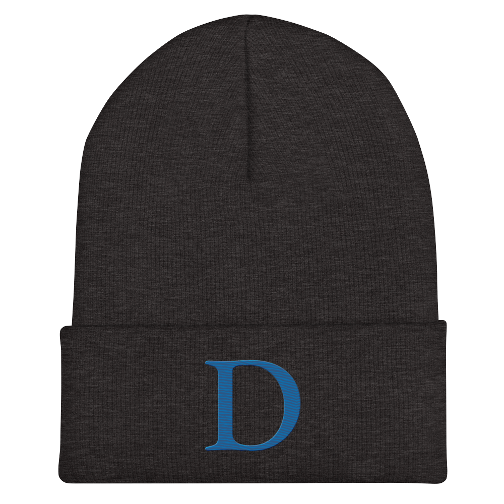 Detroit 'Old French D' Cuffed Beanie (Azure)