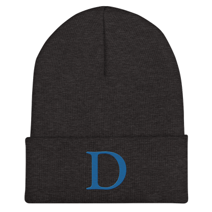 Detroit 'Old French D' Cuffed Beanie (Azure)