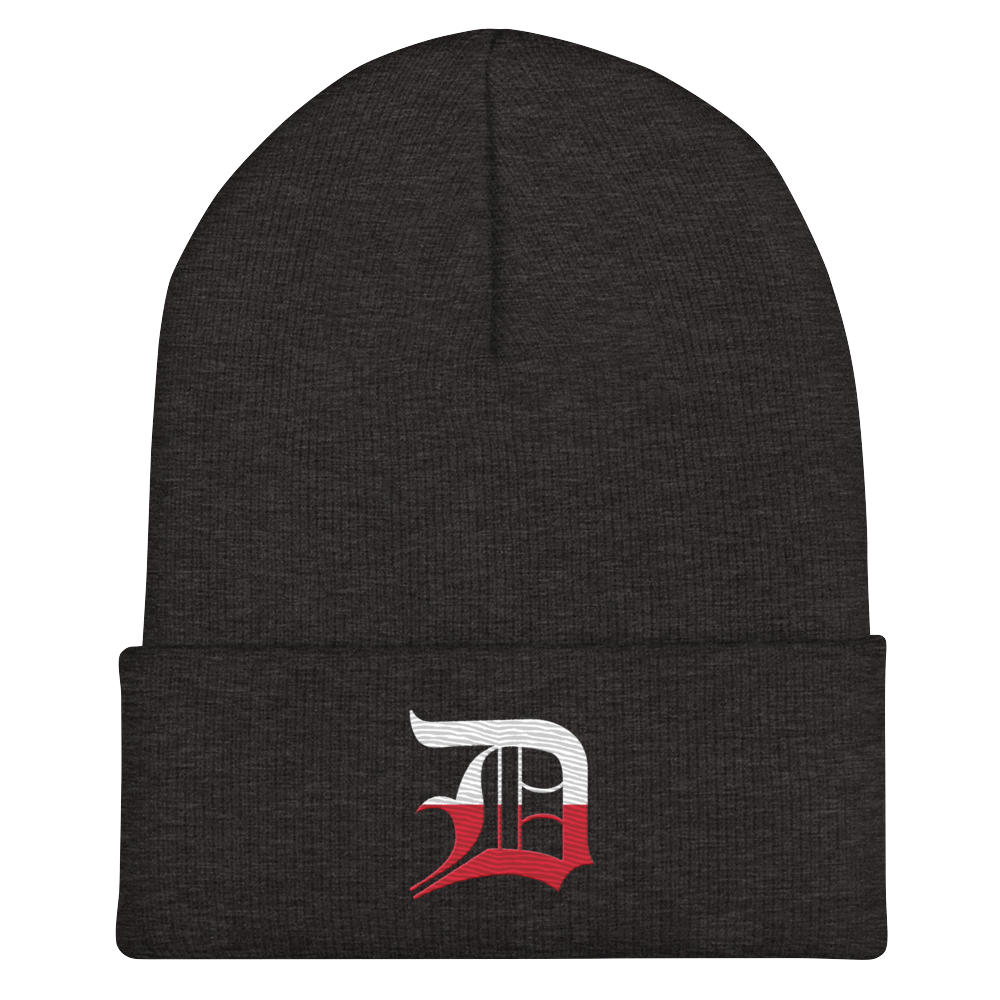 Detroit 'Old English D' Cuffed Beanie (Polish Edition)