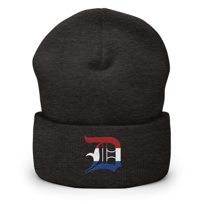 Detroit 'Old English D' Cuffed Beanie (Dutch Edition)