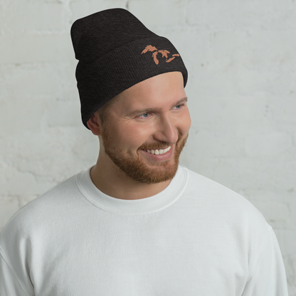 Great Lakes Cuffed Beanie (Copper)