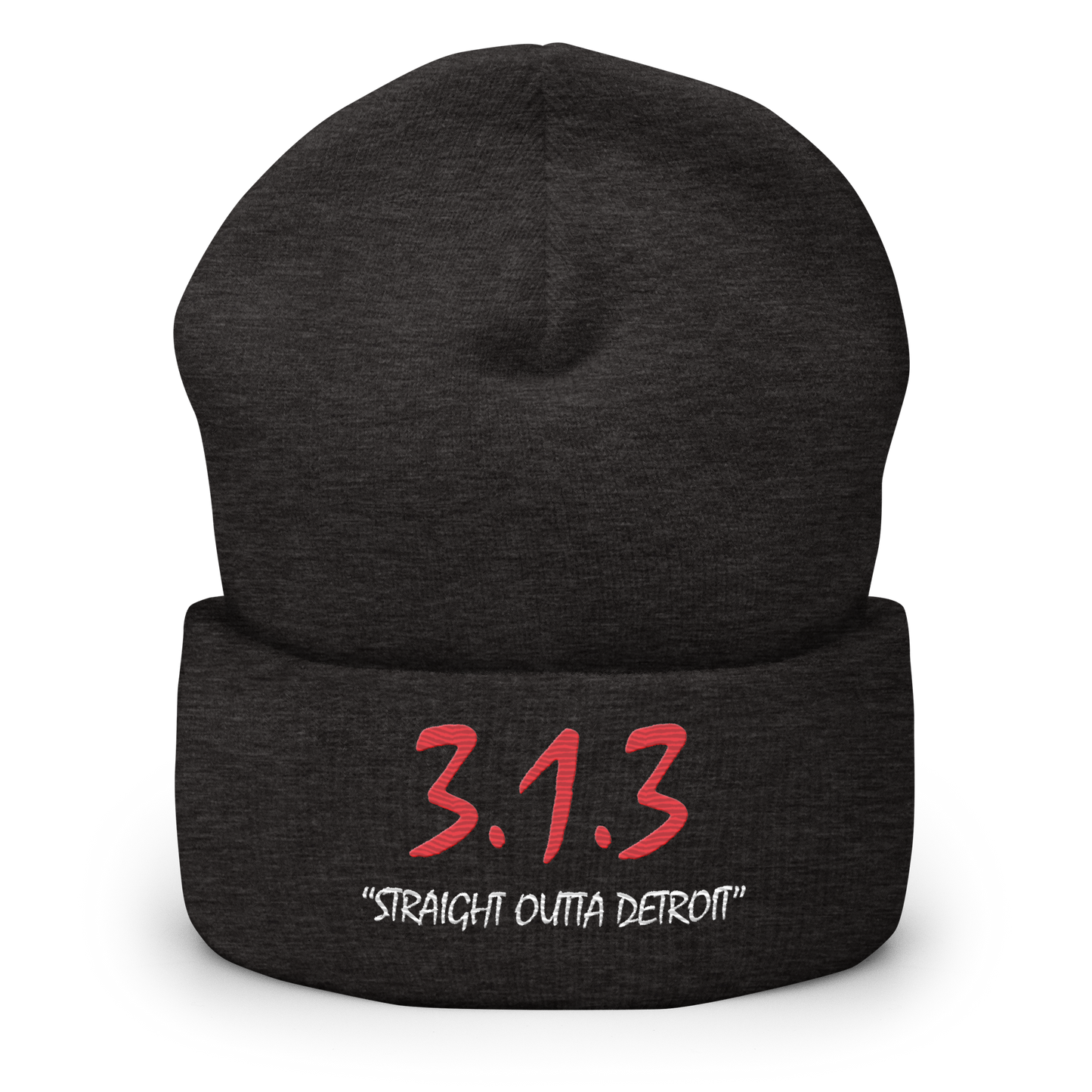 '313 Straight Outta Detroit' Cuffed Beanie