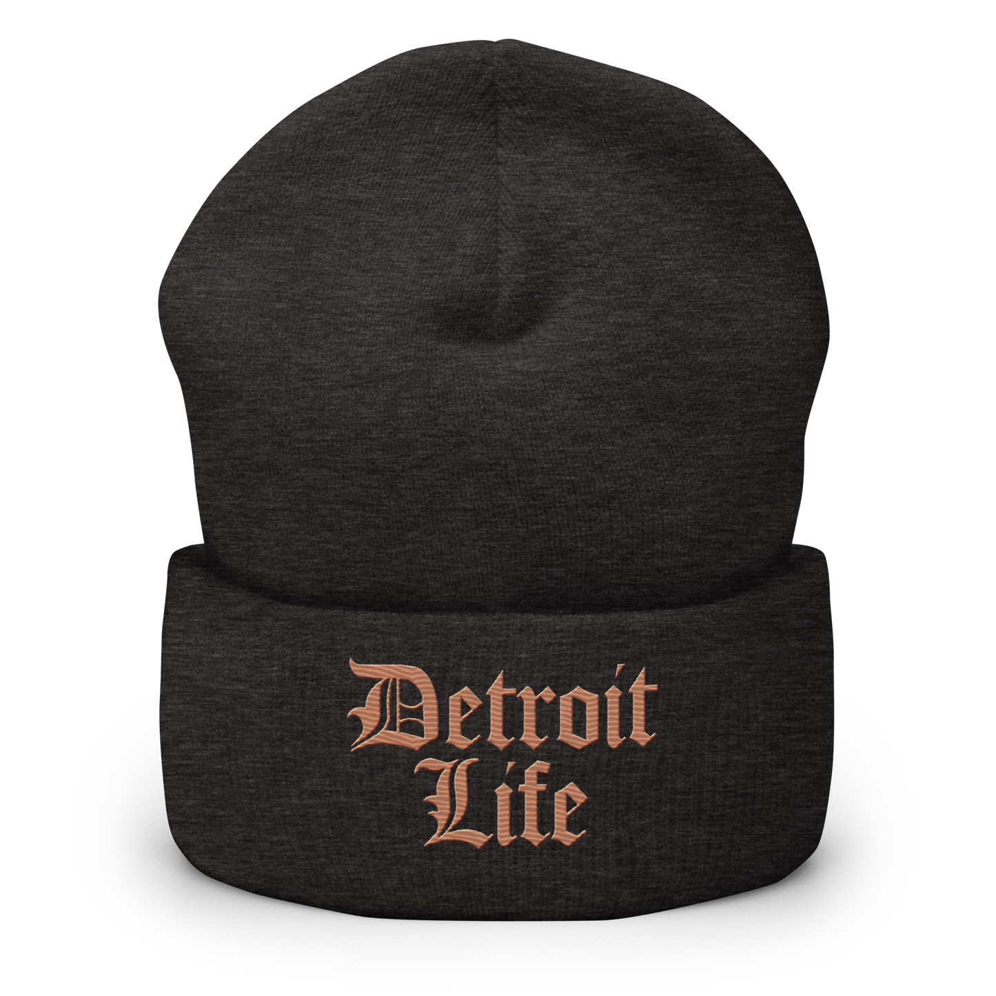 'Detroit Life' Cuffed Beanie | Copper