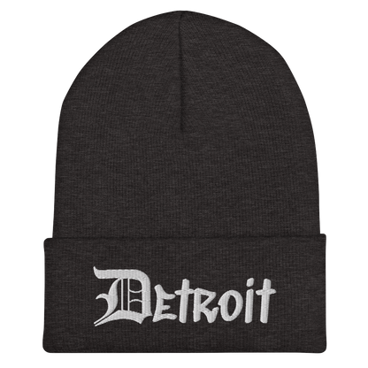 'Detroit' Cuffed Beanie (OED Tag Font)