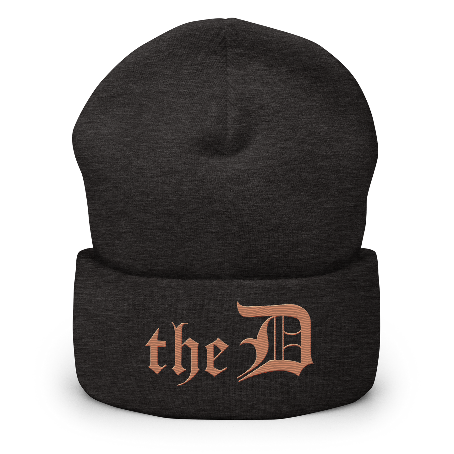 Detroit 'The D' Cuffed Beanie | Copper