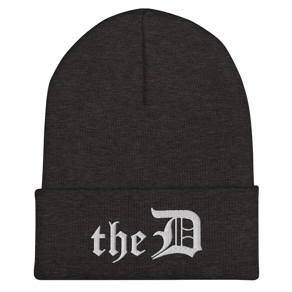 Detroit 'The D' Cuffed Beanie