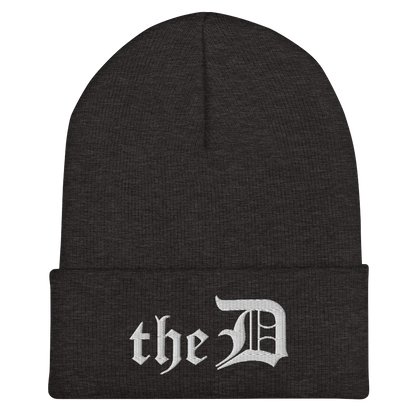 Detroit 'The D' Cuffed Beanie