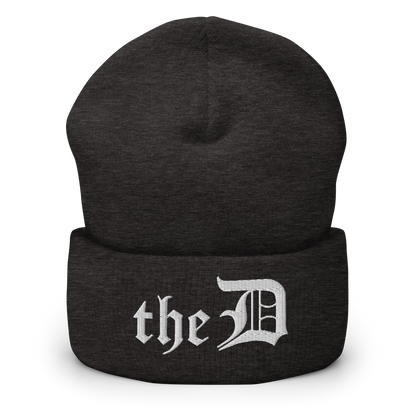 Detroit 'The D' Cuffed Beanie