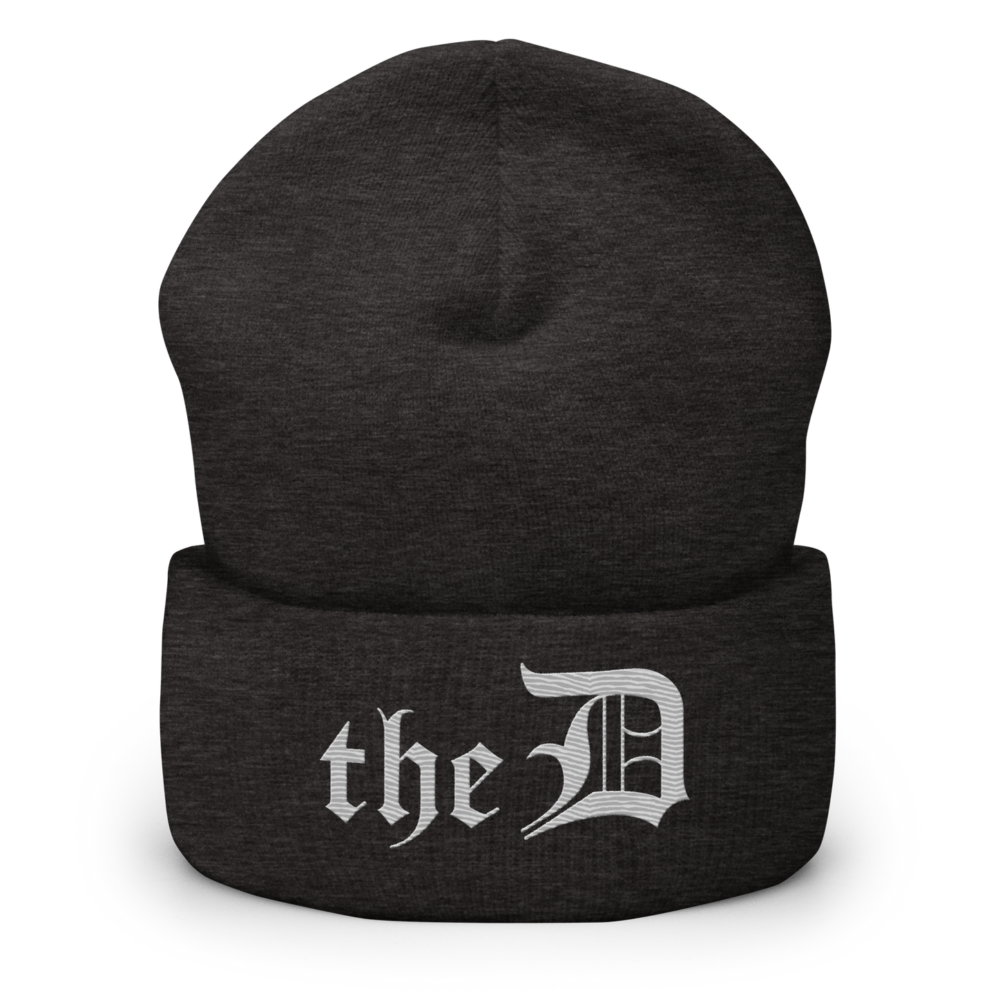 Detroit 'The D' Cuffed Beanie | Platinum