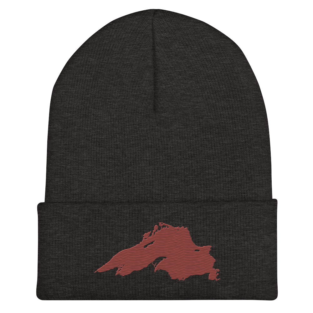 Lake Superior Cuffed Beanie | Ore Dock Red