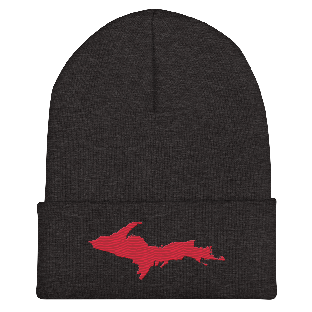 Upper Peninsula Cuffed Beanie | Lighthouse Red