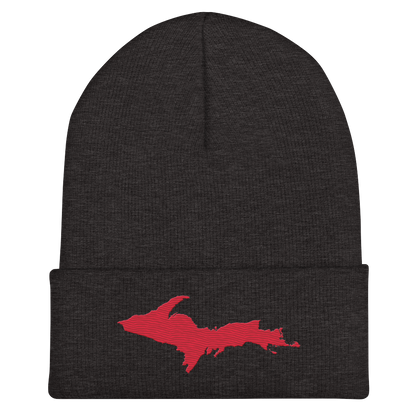 Upper Peninsula Cuffed Beanie | Lighthouse Red