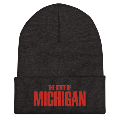 'Michigan' Cuffed Beanie | Flying Superhero Parody