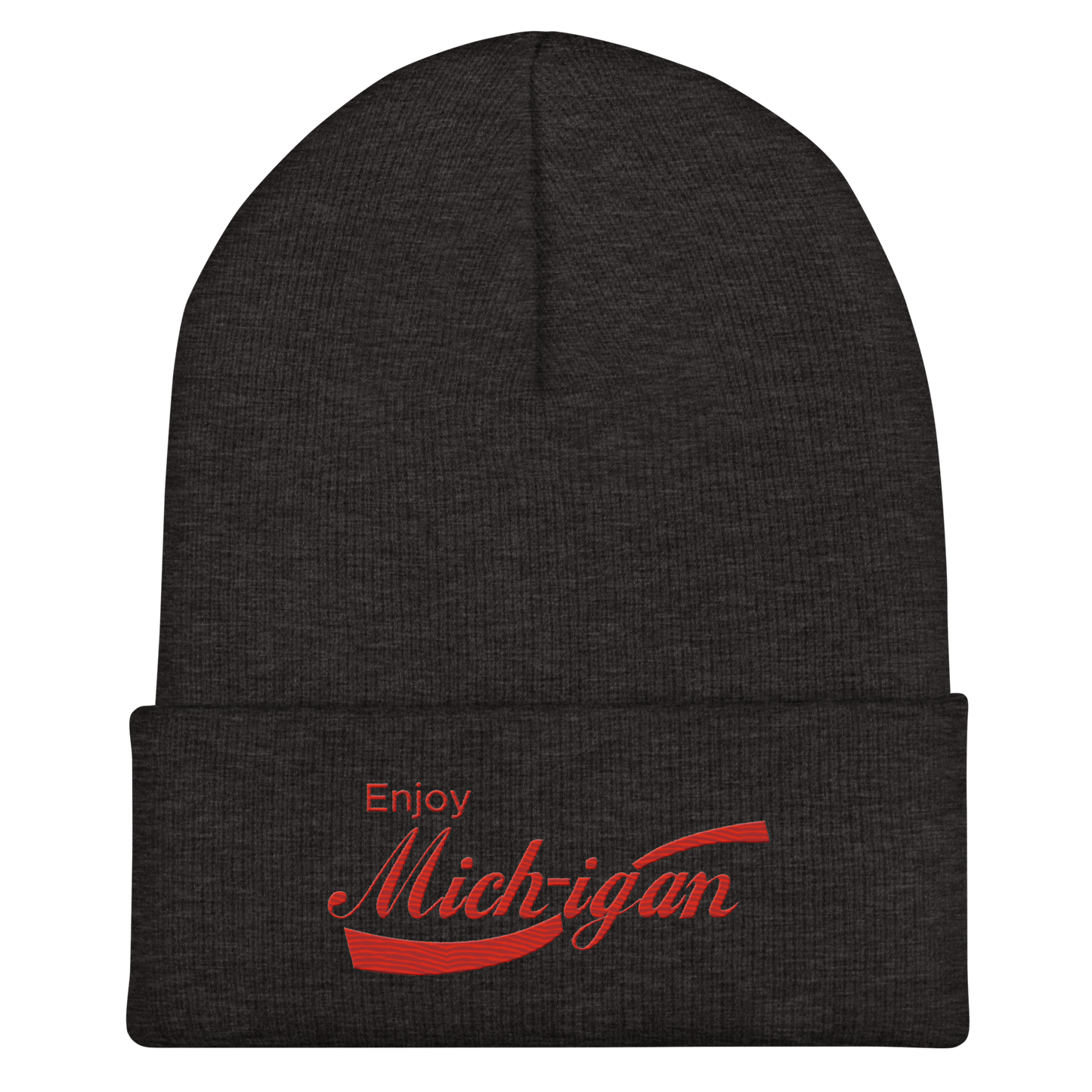 'Enjoy Michigan' Cuffed Beanie | Sodapop Parody