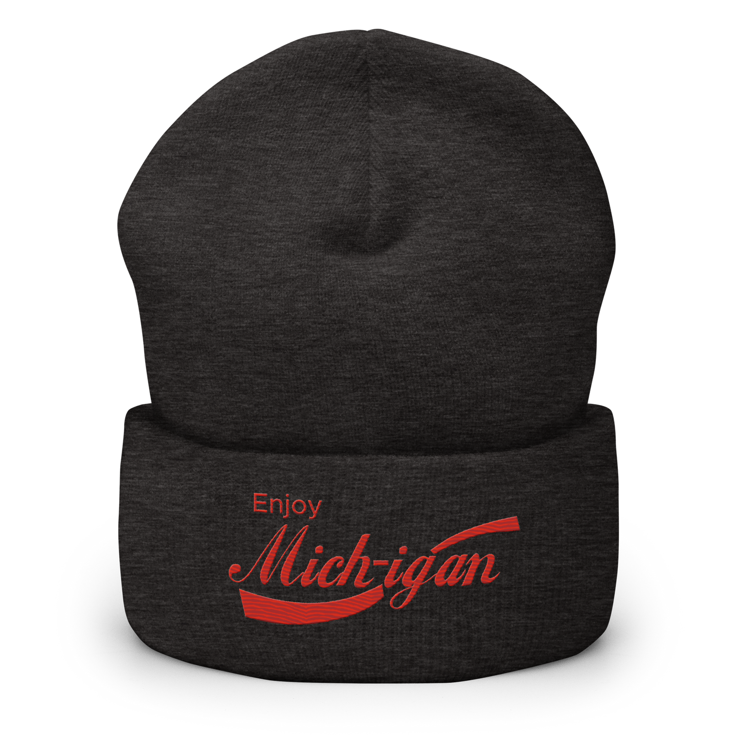 'Enjoy Michigan' Cuffed Beanie | Sodapop Parody