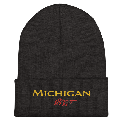 'Michigan 1837' Cuffed Beanie | British Spy Parody