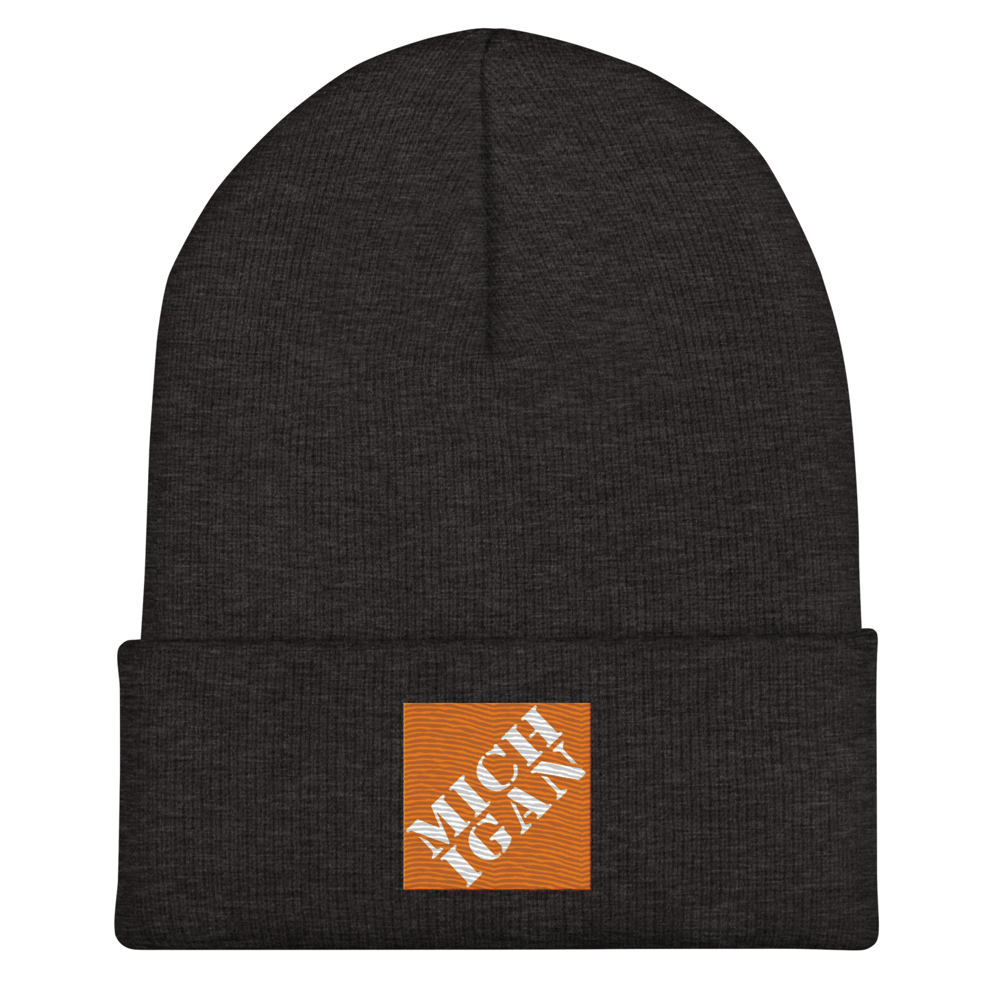 'Michigan' Cuffed Beanie | Construction Retail Parody