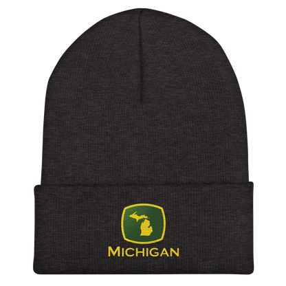 'Michigan' Cuffed Beanie | Tractor Parody