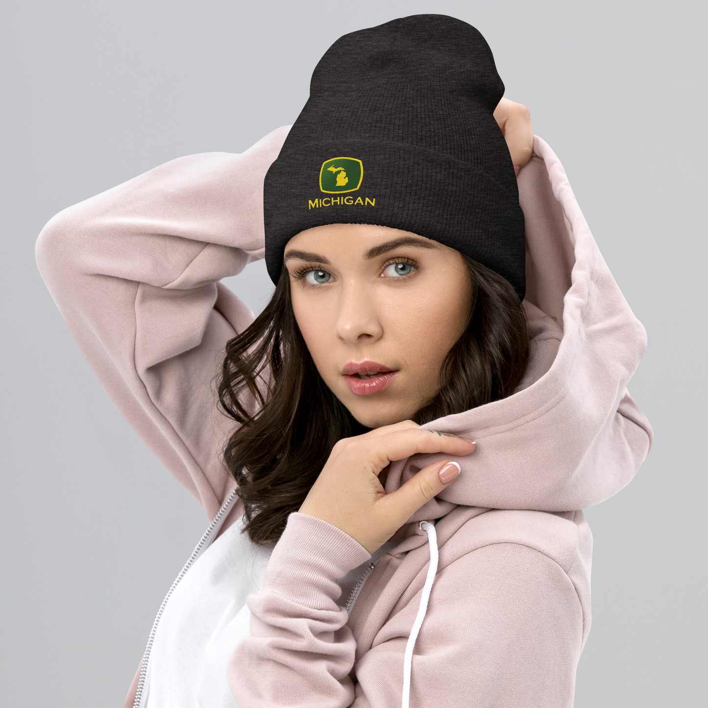 'Michigan' Cuffed Beanie | Tractor Parody