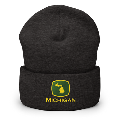 'Michigan' Cuffed Beanie | Tractor Parody